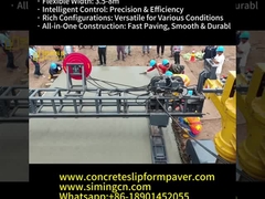 Cement Slipform Paver w akcji, elastyczna szerokość, redefinicja budowy dróg!